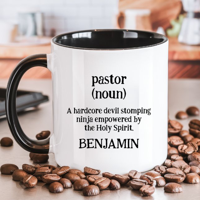 Mug Pasteur Définition Drôle Religieux Nom Personnalis (Créateur téléchargé)
