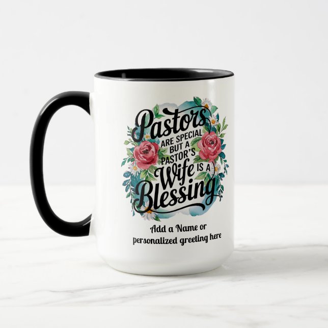Mug ✝️ Pasteurs Femme Appréciation Cadeau Bénédiction  (Gauche)
