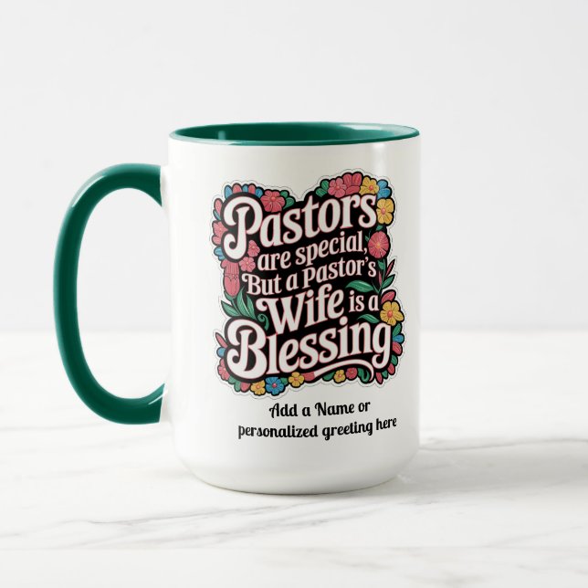 Mug ✝️ Pasteurs Femme Appréciation Cadeau Bénédiction  (Gauche)