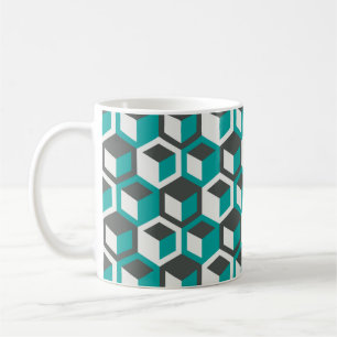 Mug Pat sans couture géométrique rétro abstraite inspi