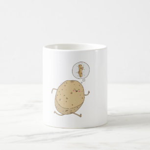 Mug Patate drôle et mignonne qui court par somoh