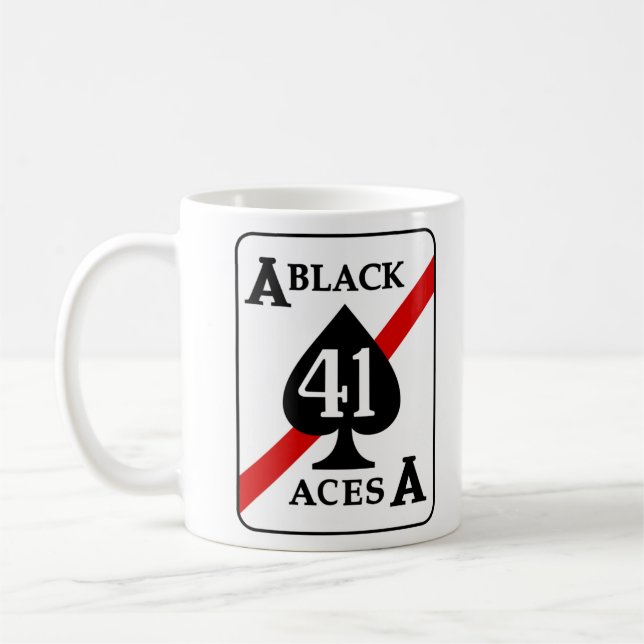 Mug Patch d'accès noir VFA-41 VF-41 (Gauche)