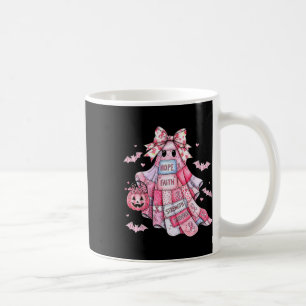Mug Patchwork Coquette Bow Cancer du sein Fantôme Hall