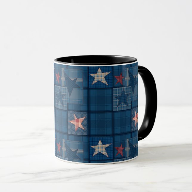 Mug Patchwork denim (Devant droit)