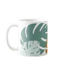 Pâte en céramique à feuilles tropicales 11 oz