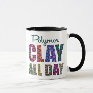 Mug Pâte Polymère Toute La Journée
