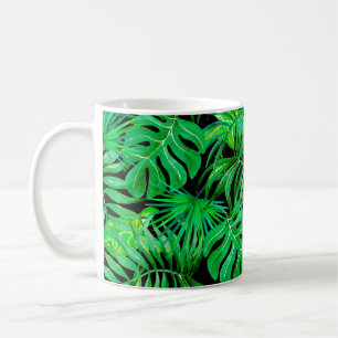 Mug Patern sans couture feuille tropicale
