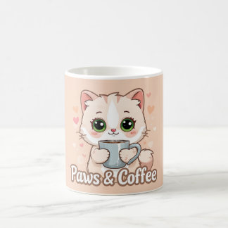 Mug Pâtes, Coeurs et Café Chaud : Le Kawaii Kitty's
