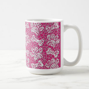 Mug Pâtes de chien et os Faux Lace Art Imprimer