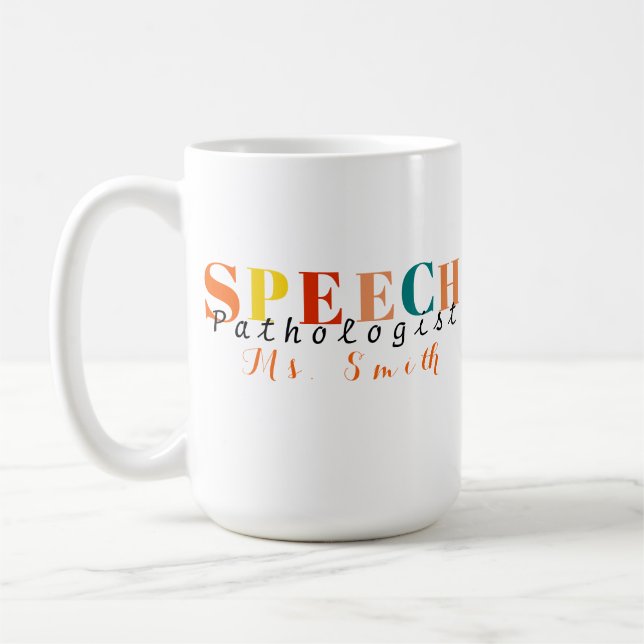 Mug Pathologiste de la parole enseignant de la parole  (Gauche)