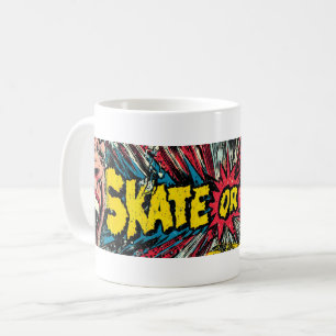 Mug Patinage ou cris - Art pop rétro