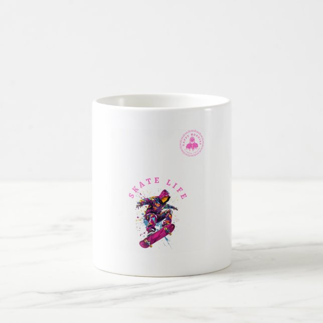 Mug Patinage Vie rose Sweat - shirt à capuche heureux  (Centre)