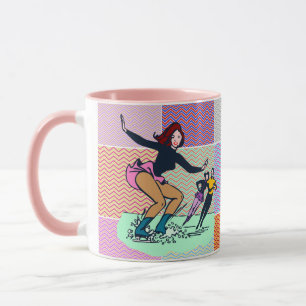 Mug Patineur artistique couleur rose