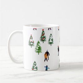 Mug Patineurs sur glace Pine │ patinage sur glace Noël
