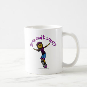 Mug Patineuse noire avec casque