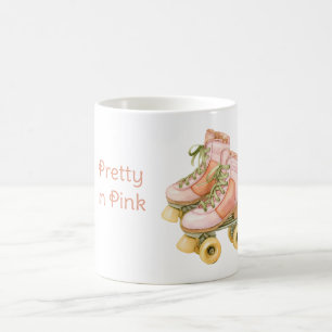 Mug Patins à roulettes à lacets Rose Blush Vert