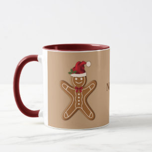 Mug Pâtisserie de Noël au Gingembre avec Nom