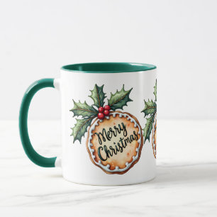 Mug Pâtisserie de Noël aux Baies de Houx