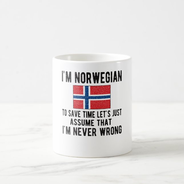 Mug Patrimoine norvégien Norvège Racines drapeau norvé (Centre)