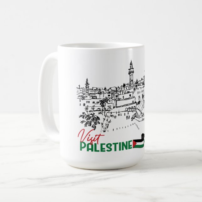 Mug Patrimoine palestinien et espoir (Devant gauche)