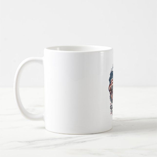 Mug Patriotic Chess Player Vector Graphic Tee (Gauche)