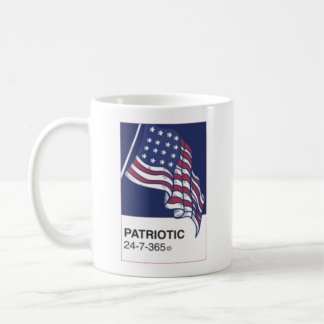 Mug Patriotique 24/7/365 (Gauche)