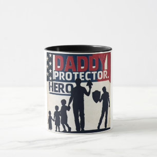 Mug Patriotique papa protecteur papa