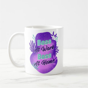 Mug Patronne Au Travail Patronne À La Maison T-shirt p