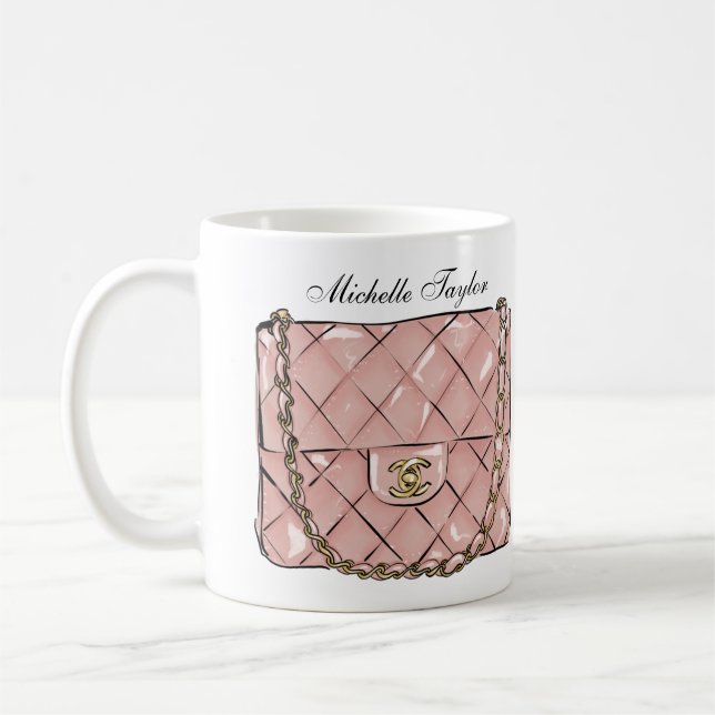 Mug patronne de mode féminine moderne tendance (Gauche)