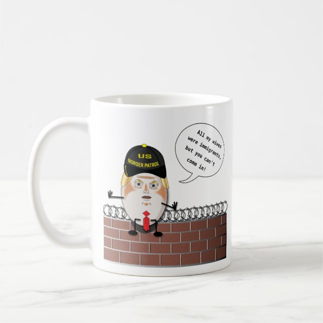 Mug Patrouille de frontière d'atout Trumpty Dumbty (Gauche)