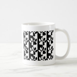 Mug Patrouilles Et Rayures De Chien Noir Et Blanc