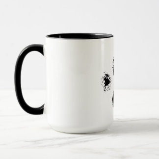 Mug patte amoureux des chiens noire mignonne