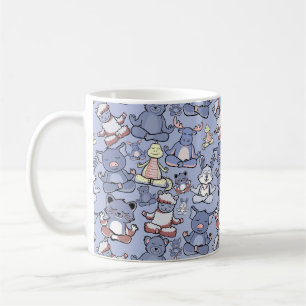 Mug Patter les yoga poses Yoga seamless pattern 49
