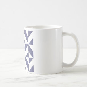 Mug Patters Midnight Blue Geometric Deco Cube