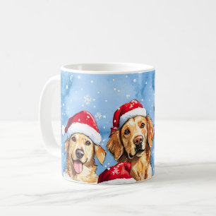 Mug Pattes enneigées Festive Mignon Animaux de Noël Aq