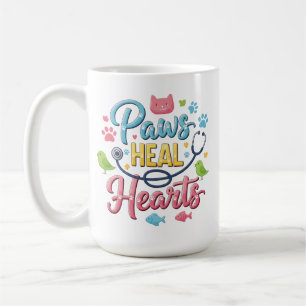 Mug Pattes qui guérissent les cœurs - Vétérinaire prof