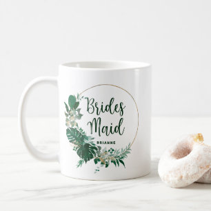 Mug Paume Tropical Gold Cercle Bridesmaid