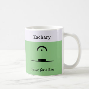 Mug Pause Personnalisée Repos Drôle Humour Musical Mus