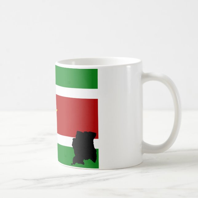 Mug pavillon suriname + pays (Droite)