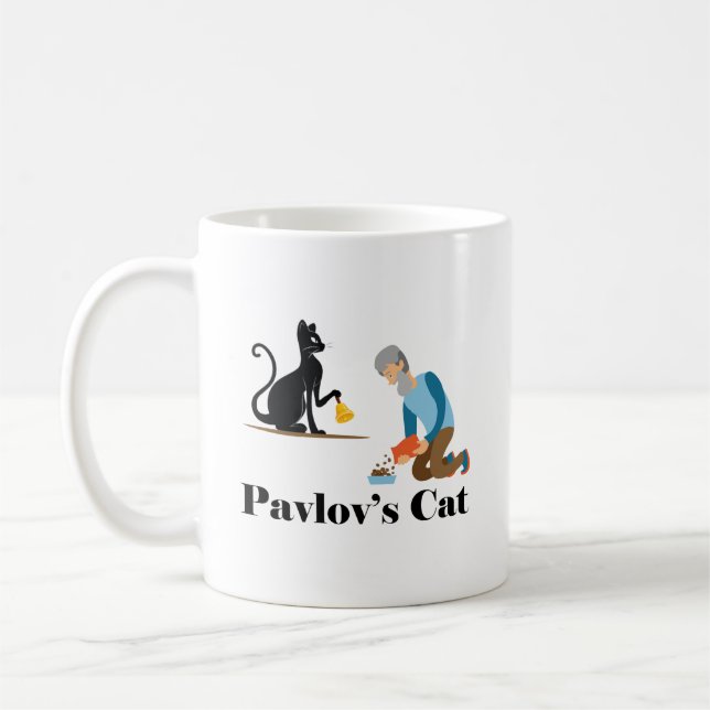 Mug Pavlov's Cat Funny Psychology (Gauche)