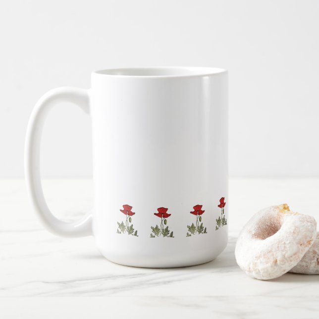 Mug Pavot rouge (Avec donut)