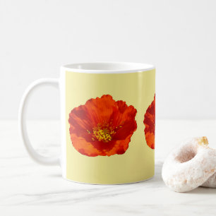 Mug Pavot rouge de l'Alaska Fleur colorée