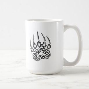 Mug Paw d'ours noir tribal