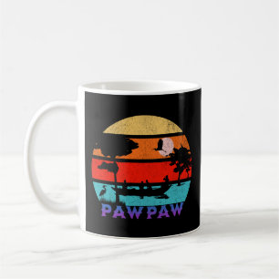 Mug Pawpaw Retro Sunset Ocean Grand-père