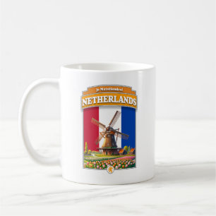 Mug Pays-Bas Windmill et tulipes