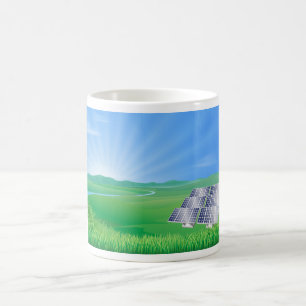 Mug Paysage de panneaux solaires respectueux de l'envi