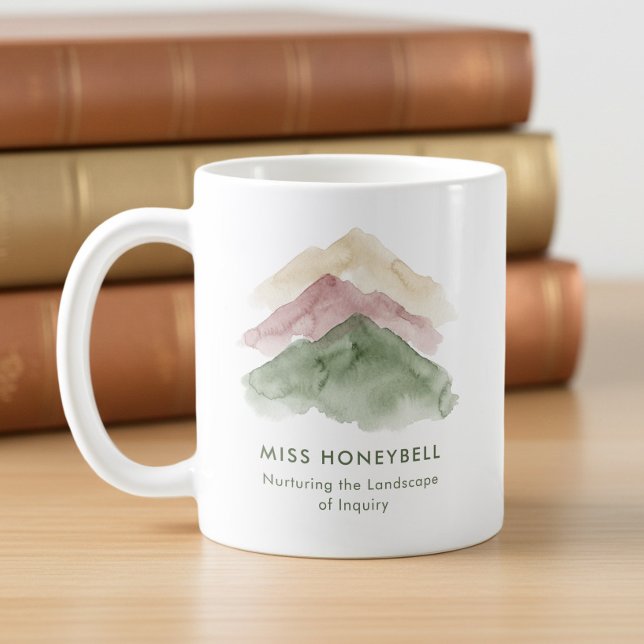 Mug Paysage de recherche Merci enseignant nourricier (Teacher Appreciation Coffee Mug with Quote by Darling & May)