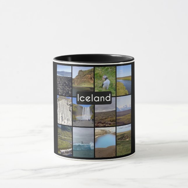 Mug Paysage d'été islandais (Centre)