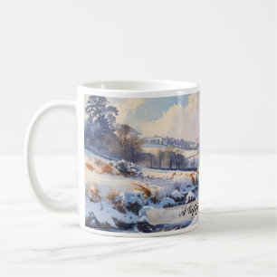 Mug Paysage d'hiver anglais personnalisable