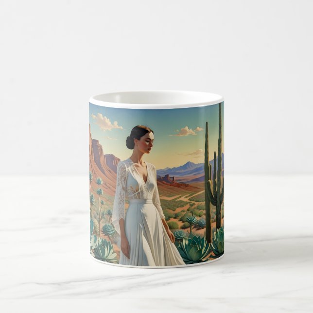Mug Paysage magnifique avec une femme art spirituel (Centre)